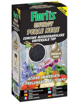 Fertilizante microgranulado universal top Flortis Energy perlas negras