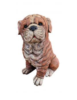 Figura de Piedra Perro Sharpei